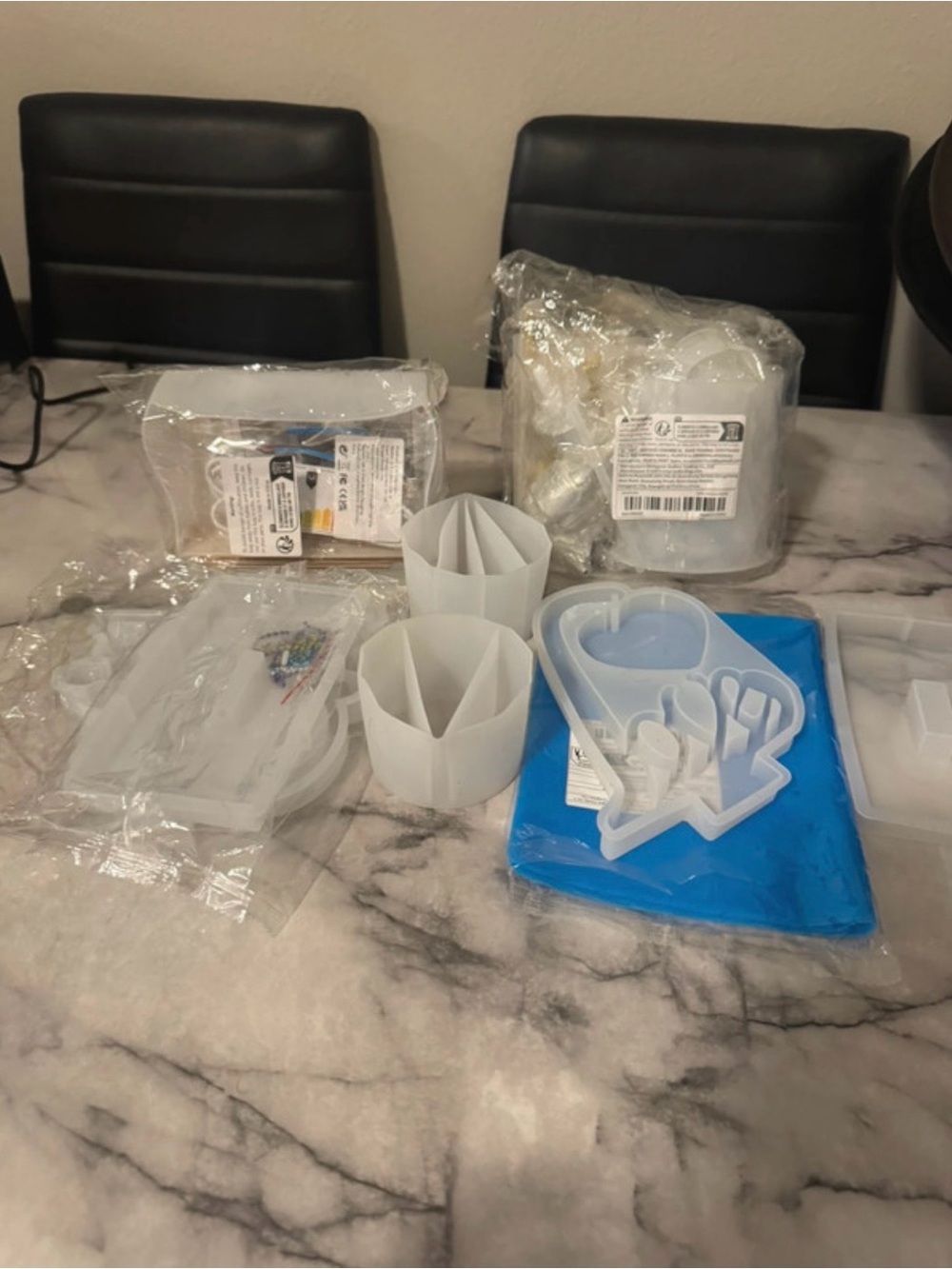 Resin Craft Supplies & Silicone Mold Lot